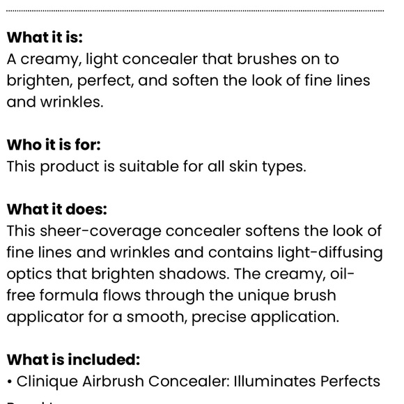 NEW FULL SIZE CLINIQUE AIRBRUSH CONCEALER IN SHADE LIGHT HONEY - Picture 3 of 7